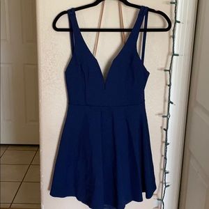 lulus navy skater dress